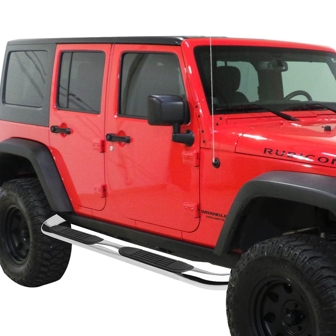 D-Motoring - Running Boards - 3 in. - 07-16 Jeep Wrangler 4-Door - 5