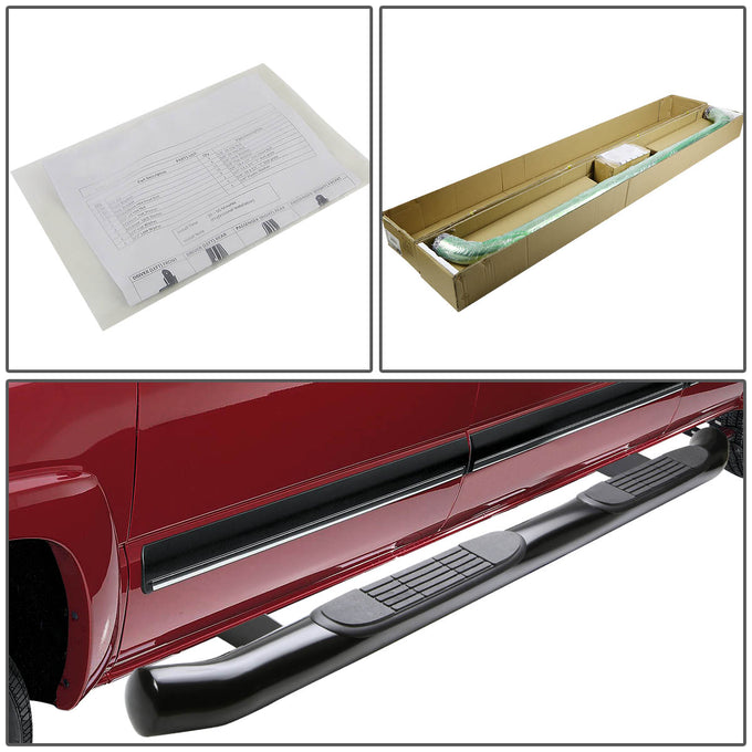 D-Motoring - Running Boards - 3 in. - Black - 01-07 Toyota Highlander - 4