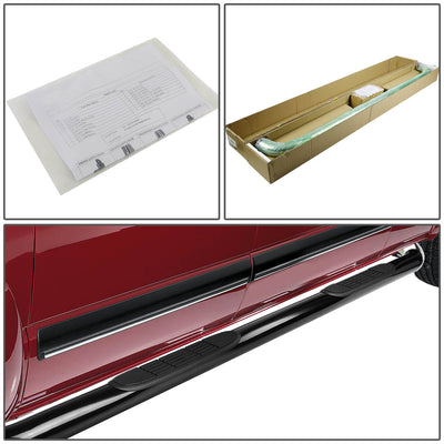 D-Motoring - Running Boards - 3 in. - Black - 07-16 Toyota Tundra Extended Crew(CrewMax) Cab - 4