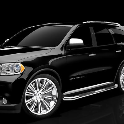 D-Motoring - Running Boards - 3 in. - Stainless - 11-17 Dodge Durango - 5