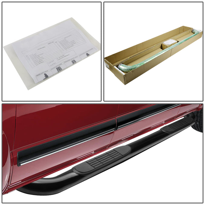 D-Motoring - Running Boards - 3 in. - Carbon Steel - 04-15 Nissan Titan Extended Cab - 4