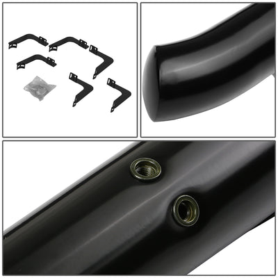 D-Motoring - Running Boards - 3 in. - Black - Carbon Steel - 05-16 Nissan Frontier Crew Cab - 3
