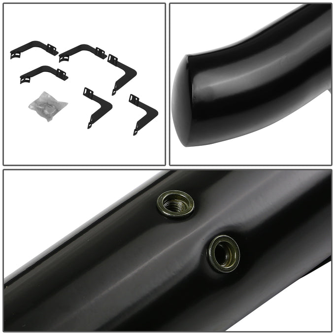D-Motoring - Running Boards - 3 in. - Black - Carbon Steel - 05-16 Nissan Frontier Crew Cab - 3