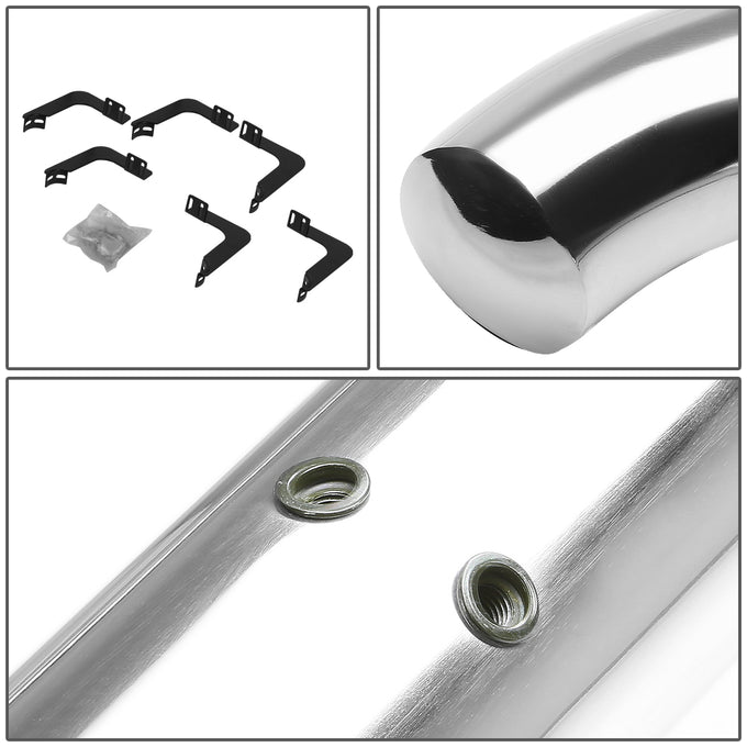 D-Motoring - Running Boards - 3 in. - Stainless - Nissan Frontier Crew Cab / Suzuki Equator Crew Cab - 3