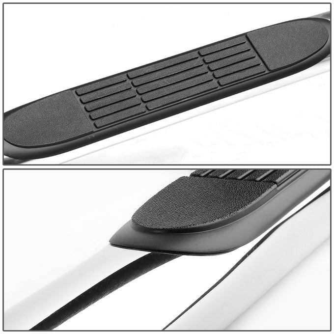 D-Motoring - Running Boards - 3 in. - Stainless - Mazda B2500 / B3000 / B3200 / B4000 4-Door Extended Cab / Ford Ranger 4-DoorExtended Cab - 2