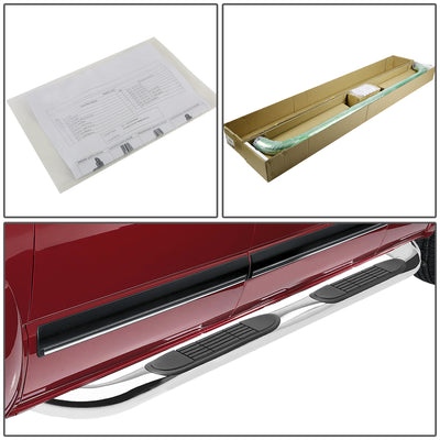 D-Motoring - Running Boards - 3 in. - Stainless - Mazda B2500 / B3000 / B3200 / B4000 4-Door Extended Cab / Ford Ranger 4-DoorExtended Cab - 4