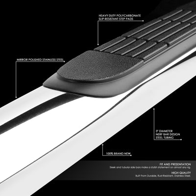 D-Motoring - Running Boards - 3 in. - Pair - 15-18 Ford F-150 Extended Cab - 2