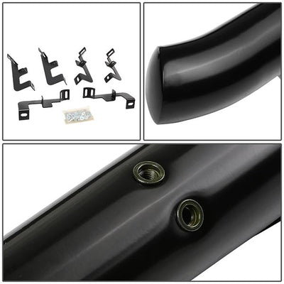 18-19 Jeep Wrangler JL 4Dr 3 in.  Running Boards Side Step Nerf Bars - Mild Steel - Pair - STEPB-3-062-BK - 3