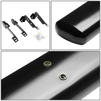 D-Motoring - Running Boards - 4 in. - Black - Oval - GMC Sierra Standard Cab / Chevy Silverado Standard Cab - 3