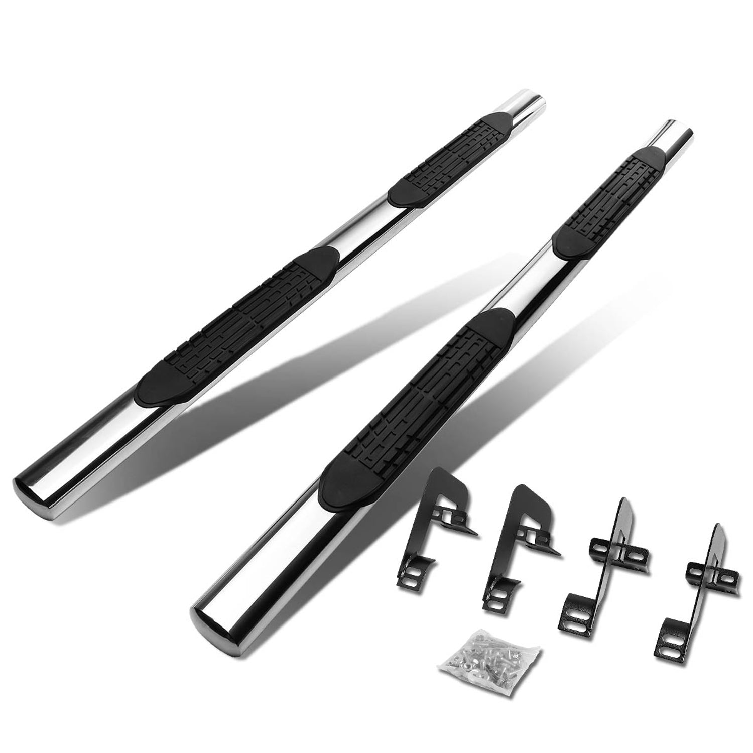 D-Motoring - Running Boards - 4 in. - Oval - 04-14 Ford F-150 Super Cab (Extended) - 1