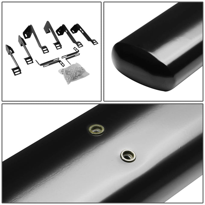 D-Motoring - Running Boards - 4 in. - Black - Oval - Chevy Silverado Crew Cab / GMC Sierra Crew Cab - 3