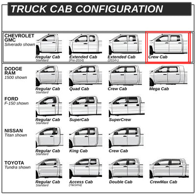 D-Motoring - Running Boards - 4 in. - Black - Oval - Chevy Silverado Crew Cab / GMC Sierra Crew Cab - 5