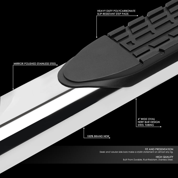 D-Motoring - Running Boards - 4 in. - Pair - 15-18 Ford F-150 Extended Cab - 2