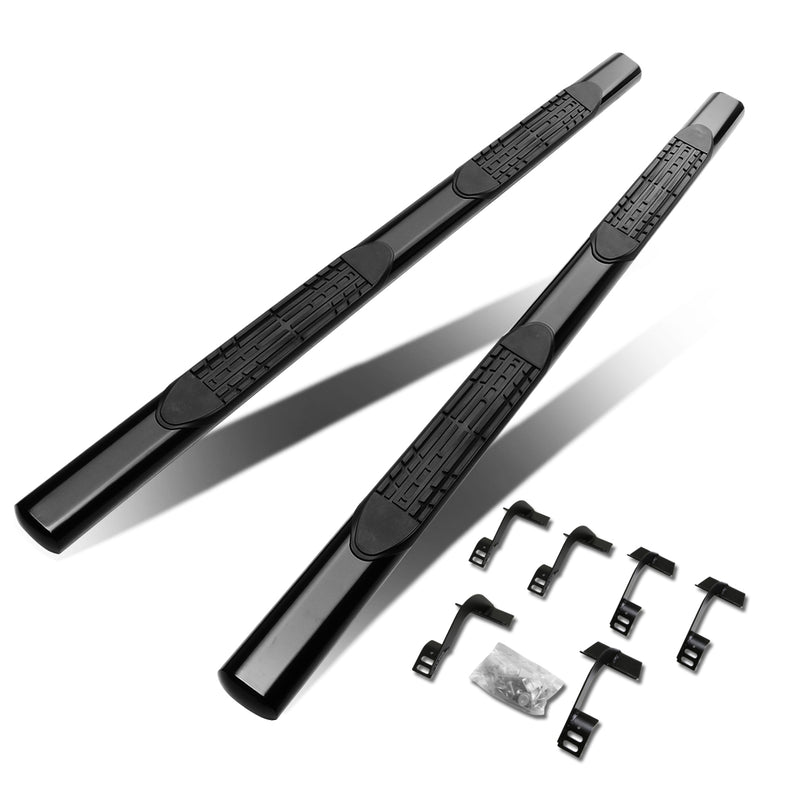 D-Motoring - Running Boards - 4 in. - Black - Pair - 15-18 Ford F-150 Crew Cab - 1