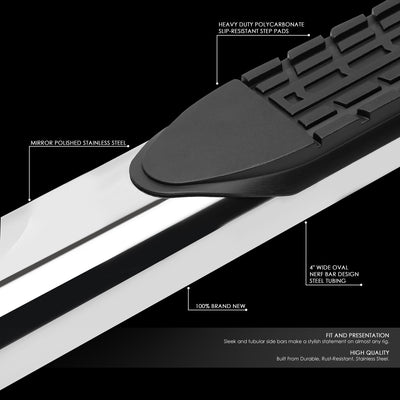 D-Motoring - 16-18 Honda Pilot Running Boards - Side Step - 4 in. - 2