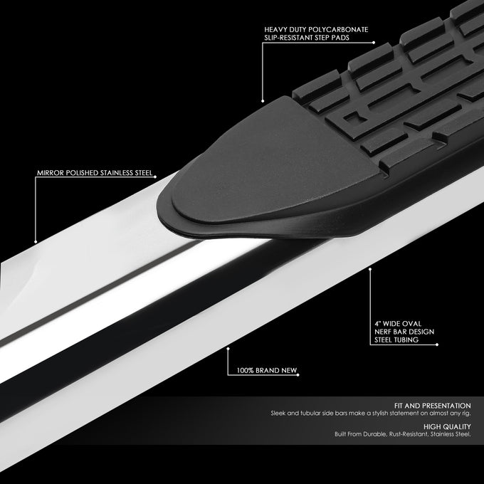 D-Motoring - 16-18 Honda Pilot Running Boards - Side Step - 4 in. - 2