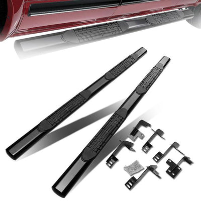 2019 Ram 1500 Crew Cab Running Boards - 4 in.  Oval Tubing - Mild Steel - 1