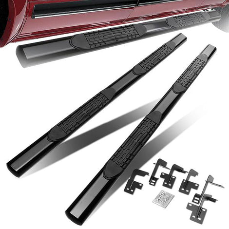 2019 Ram 1500 Quad (Extended) Cab 4 in.  Running Boards Side Step Nerf Bars - Oval - STEPB-4-891-BK - 1