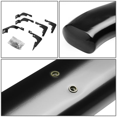 D-Motoring - Running Boards - 4 in. - Black - Curved Oval - Chevy Colorado Extended Cab / GMC Canyon Extended Cab - 3