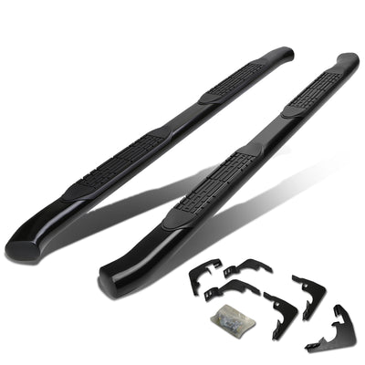 D-Motoring - Running Boards - 4 in. - Black - Curved Oval - Chevy Colorado Crew Cab / GMC Canyon Crew Cab - 1