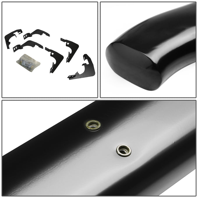 D-Motoring - Running Boards - 4 in. - Black - Curved Oval - Chevy Colorado Crew Cab / GMC Canyon Crew Cab - 3