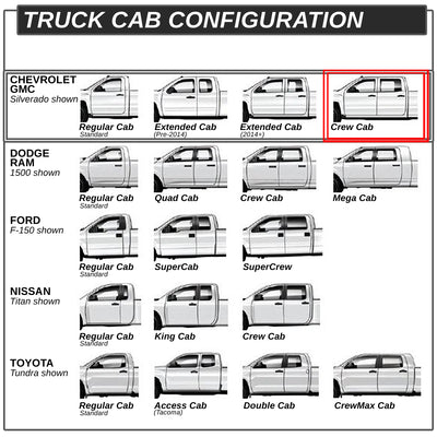 D-Motoring - Running Boards - 4 in. - Black - Curved Oval - Chevy Colorado Crew Cab / GMC Canyon Crew Cab - 5