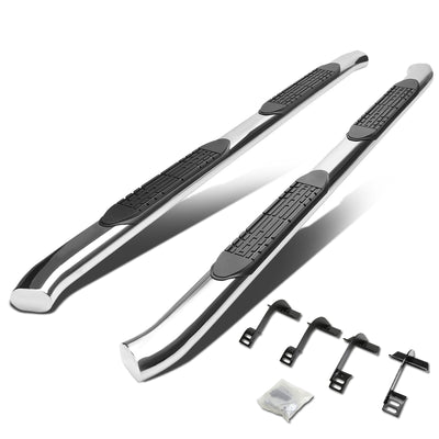 D-Motoring - Running Boards - 4 in. - Curved Oval - 15-16 Ford F-150 Extended Cab - 1