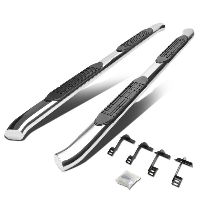 D-Motoring - Running Boards - 4 in. - Curved Oval - 15-16 Ford F-150 Extended Cab - 1