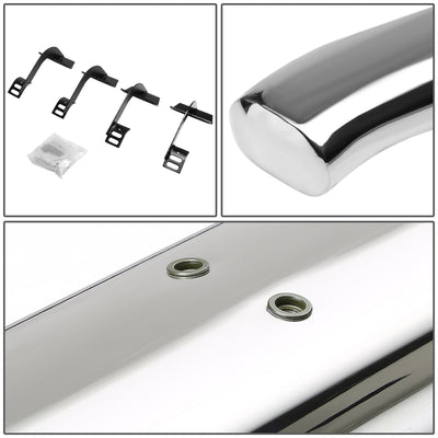 D-Motoring - Running Boards - 4 in. - Curved Oval - 15-16 Ford F-150 Extended Cab - 3