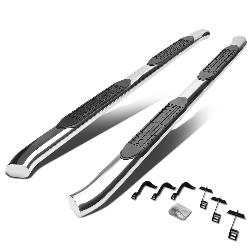D-Motoring - Running Boards - 4 in. - Curved Oval - 15-16 Ford F-150 Crew Cab (Super Crew) - 1