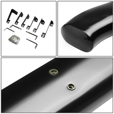 D-Motoring - Running Boards - 4 in. - Black - Curved Oval - GMC Sierra Extended Cab / Chevy Silverado Extended Cab - 3