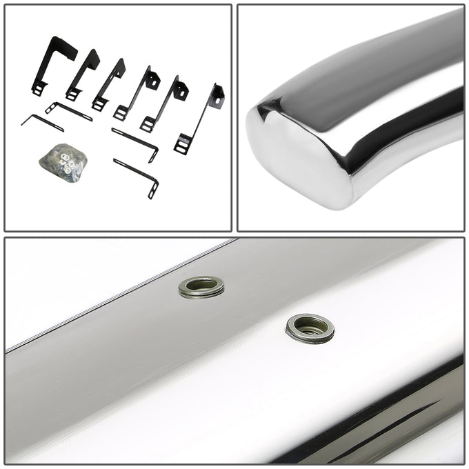 D-Motoring - Running Boards - 4 in. - Curved Oval - Chevy Silverado Crew Cab / GMC Sierra Crew Cab - 3