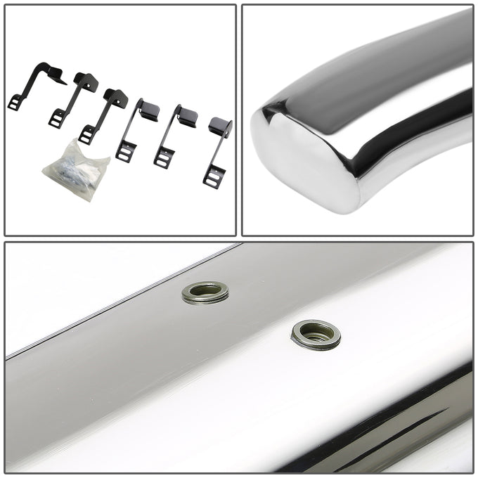 D-Motoring - Running Boards - 4 in. - Curved Oval - Dodge RAM 1500 / 2500 / 3500 Crew Cab 4-Door - 3