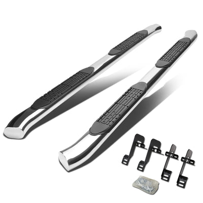 D-Motoring - Running Boards - 4 in. - Curved Oval - 04-14 Ford F-150 Extended Cab - 1