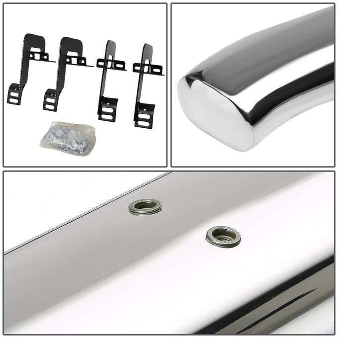 D-Motoring - Running Boards - 4 in. - Curved Oval - 04-14 Ford F-150 Extended Cab - 3