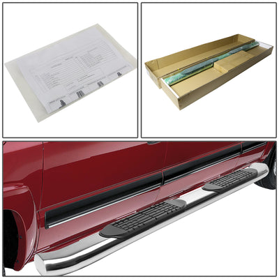 D-Motoring - Running Boards - 4 in. - Curved Oval - 04-14 Ford F-150 Extended Cab - 4