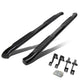 D-Motoring - Running Boards - 4 in. - Black - Curved Oval - 04-14 Ford F-150 Crew Cab - 1