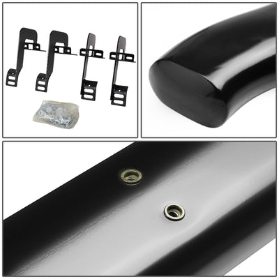 D-Motoring - Running Boards - 4 in. - Black - Curved Oval - 04-14 Ford F-150 Crew Cab - 3