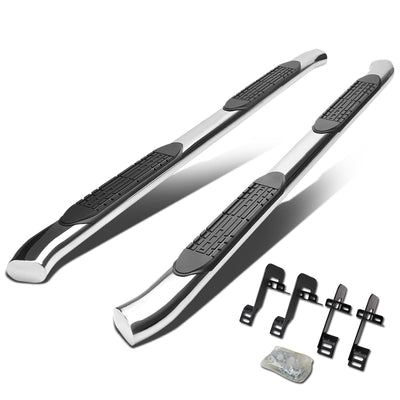 D-Motoring - Running Boards - 4 in. - Curved Oval - 04-14 Ford F-150 Crew Cab - 1