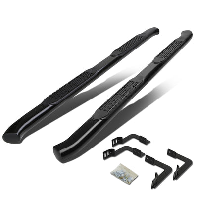 D-Motoring - Running Boards - 4 in. - Black - Curved Oval - Nissan Frontier Crew Cab / Suzuki Equator Crew Cab - 1