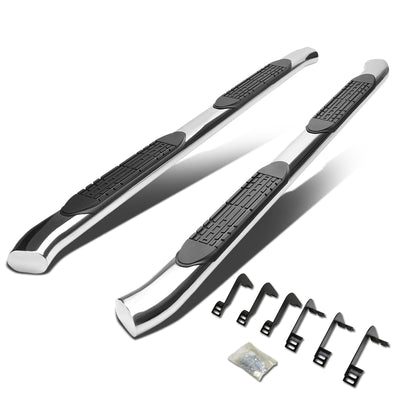 D-Motoring - Running Boards - 4 in. - Curved Oval - 04-15 Nissan Titan Extended Cab (King) - 1
