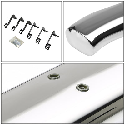 D-Motoring - Running Boards - 4 in. - Curved Oval - 04-15 Nissan Titan Extended Cab (King) - 3