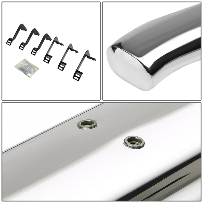 D-Motoring - Running Boards - 4 in. - Curved Oval - 04-15 Nissan Titan Extended Cab (King) - 3