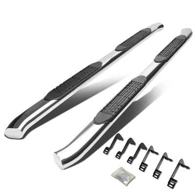 D-Motoring - Running Boards - 4 in. - Curved Oval - 04-15 Nissan Titan Crew Cab (King) - 1