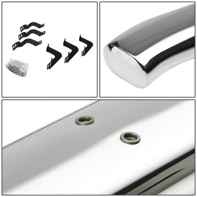 D-Motoring - Running Boards - 4 in. - Curved Oval - 07-18 Toyota Tundra Crew (Double) Cab - 3