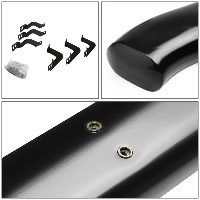 D-Motoring - Running Boards - 4 in. - Black - Curved Oval - 07-17 Toyota Tundra Crew Max (Extended Crew) - 3