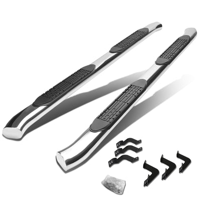 D-Motoring - Running Boards - 4 in. - Curved Oval - 07-17 Toyota Tundra Crew Max (Extended Crew) - 1