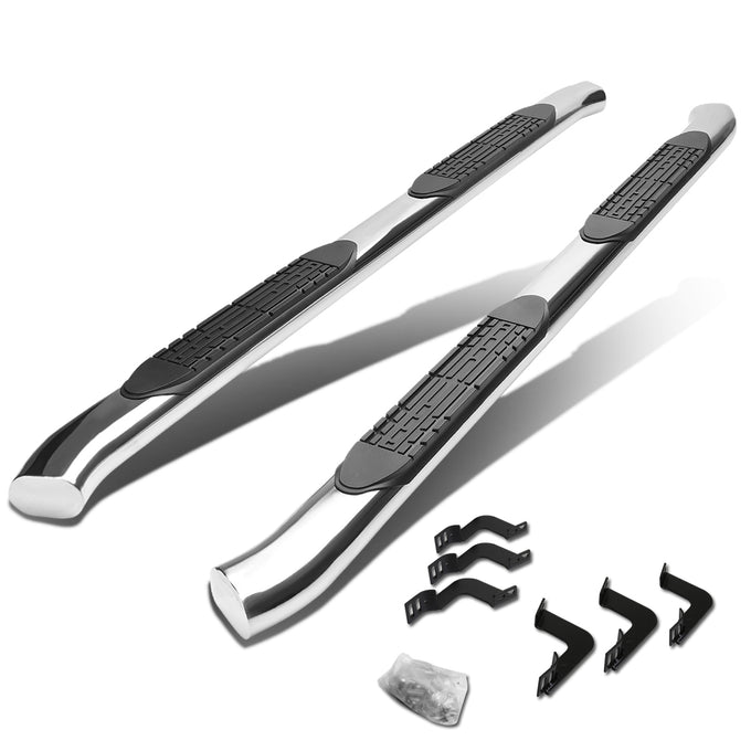 D-Motoring - Running Boards - 4 in. - Curved Oval - 07-17 Toyota Tundra Crew Max (Extended Crew) - 1