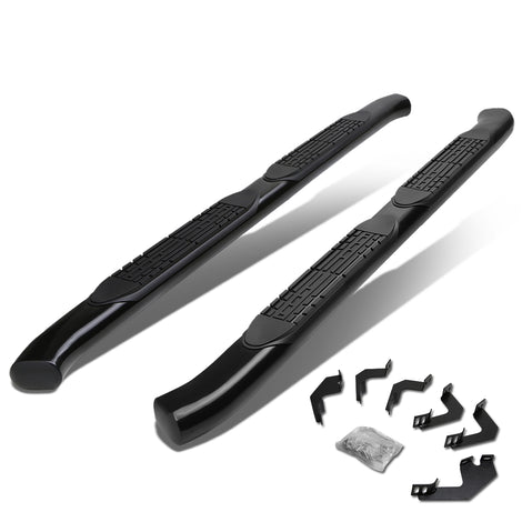 D-Motoring - Running Boards - 4 in. - Curved Oval - 05-15 Toyota Tacoma Access Cab (Extended Cab) - 1