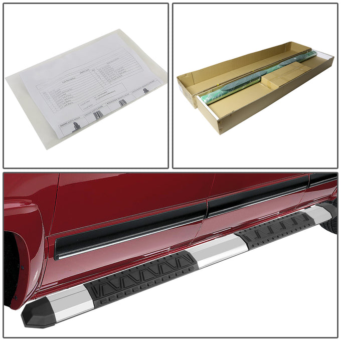 D-Motoring - Running Boards - 5 in. - Light Weight - Aluminum - 04-18 Nissan Titan Crew Cab - 5